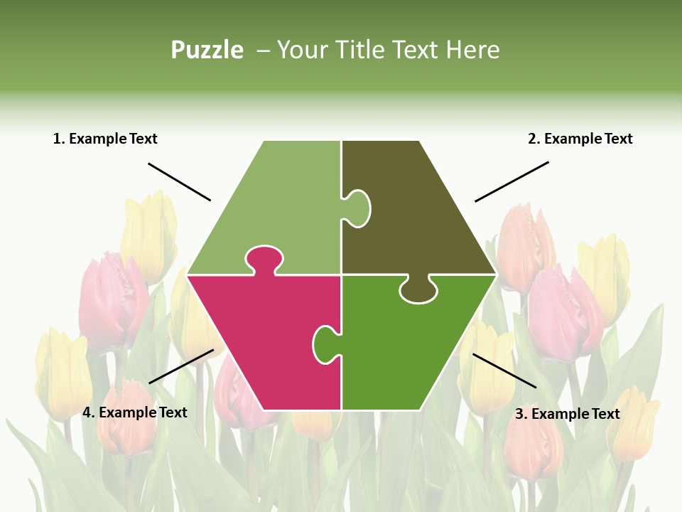 Arrangement Fresh Bouquet PowerPoint Template