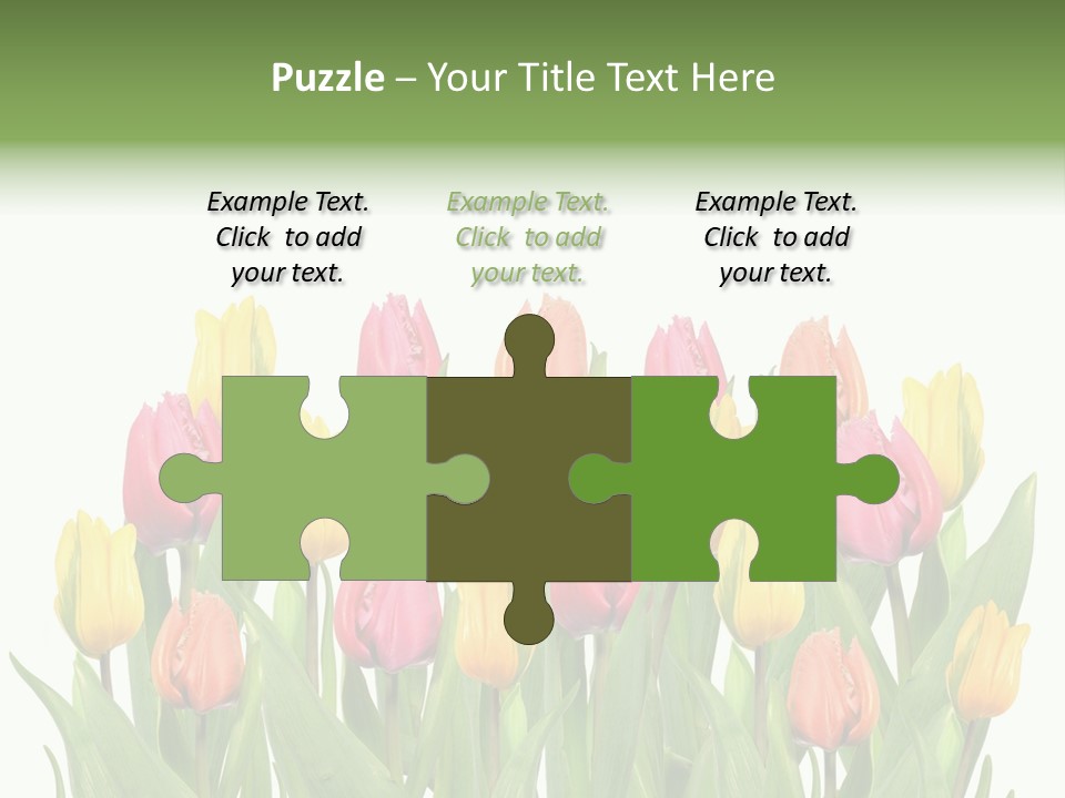 Arrangement Fresh Bouquet PowerPoint Template