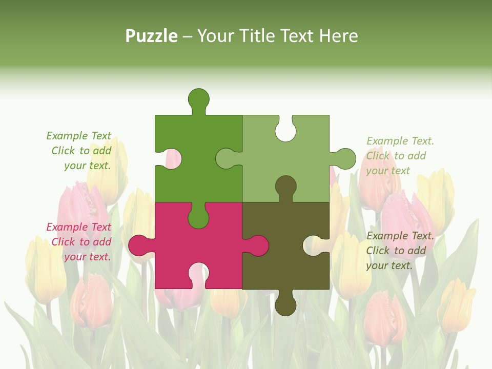 Arrangement Fresh Bouquet PowerPoint Template