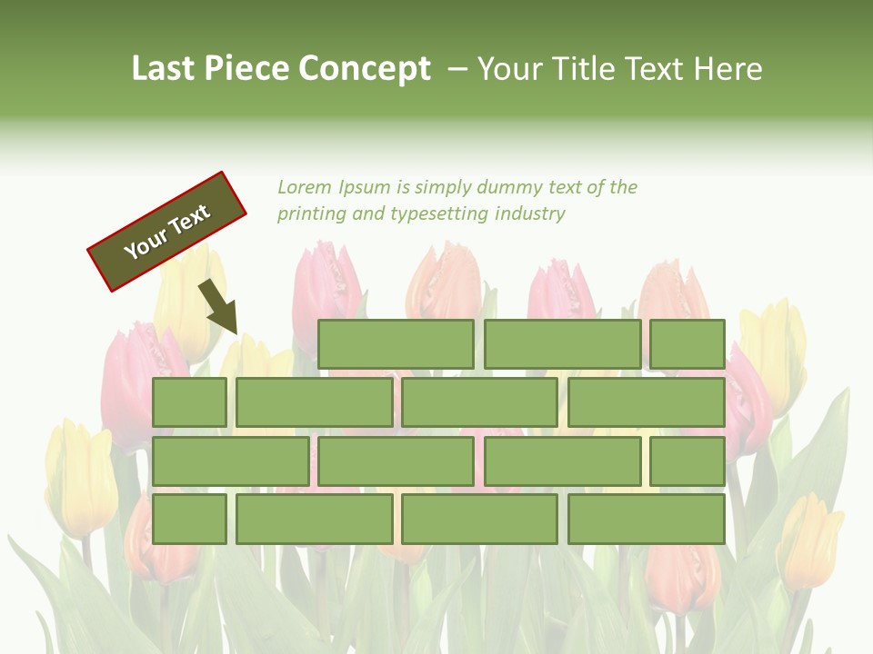 Arrangement Fresh Bouquet PowerPoint Template