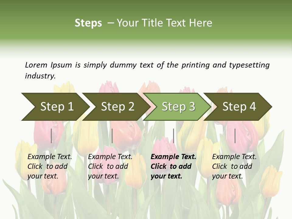 Arrangement Fresh Bouquet PowerPoint Template