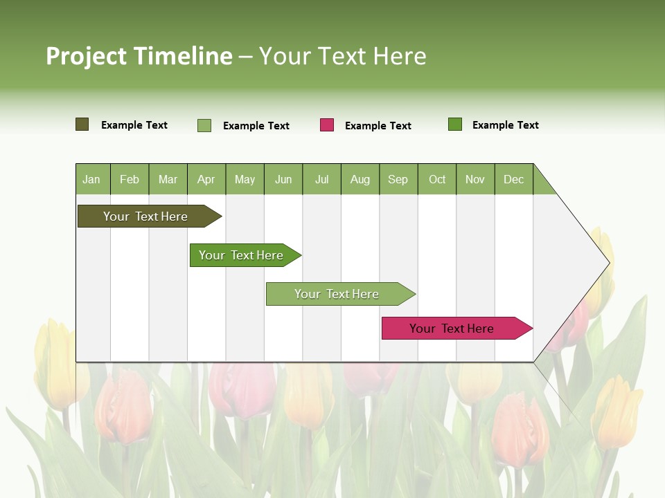 Arrangement Fresh Bouquet PowerPoint Template
