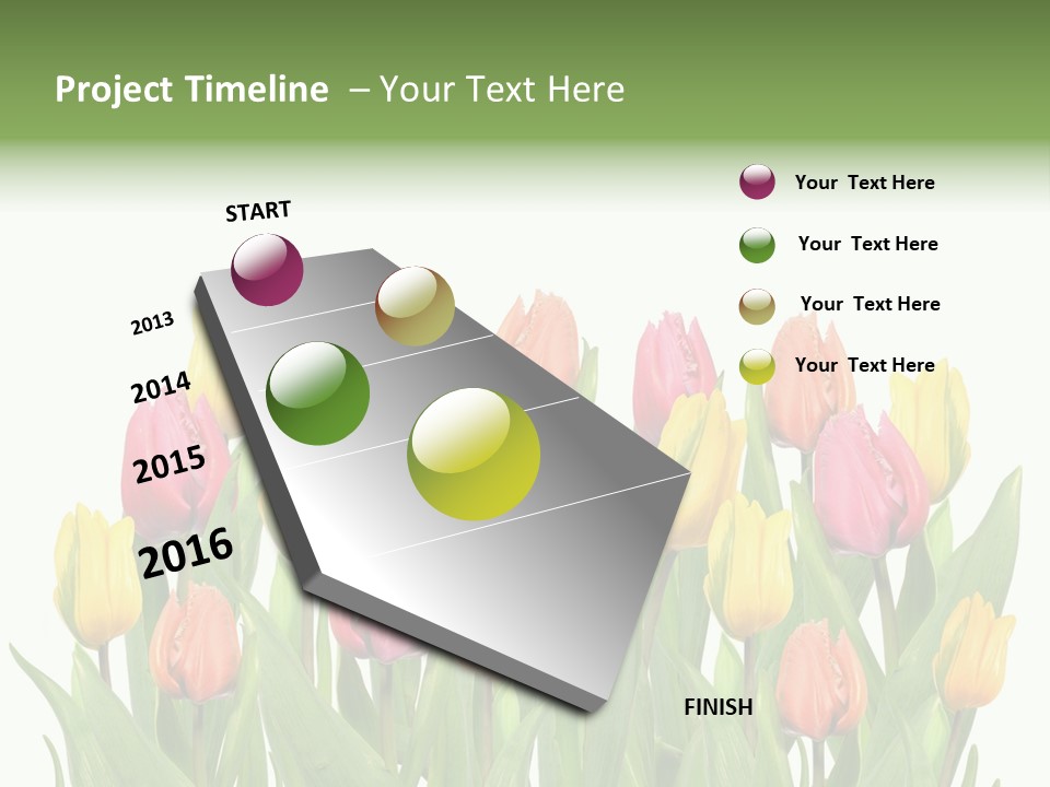 Arrangement Fresh Bouquet PowerPoint Template