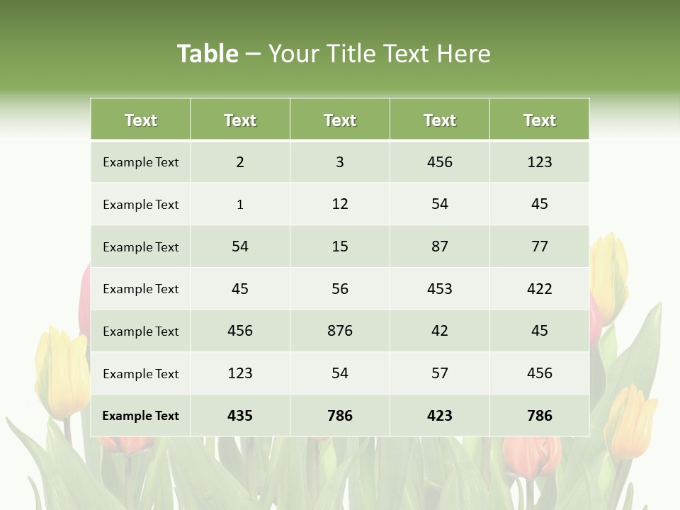 Arrangement Fresh Bouquet PowerPoint Template