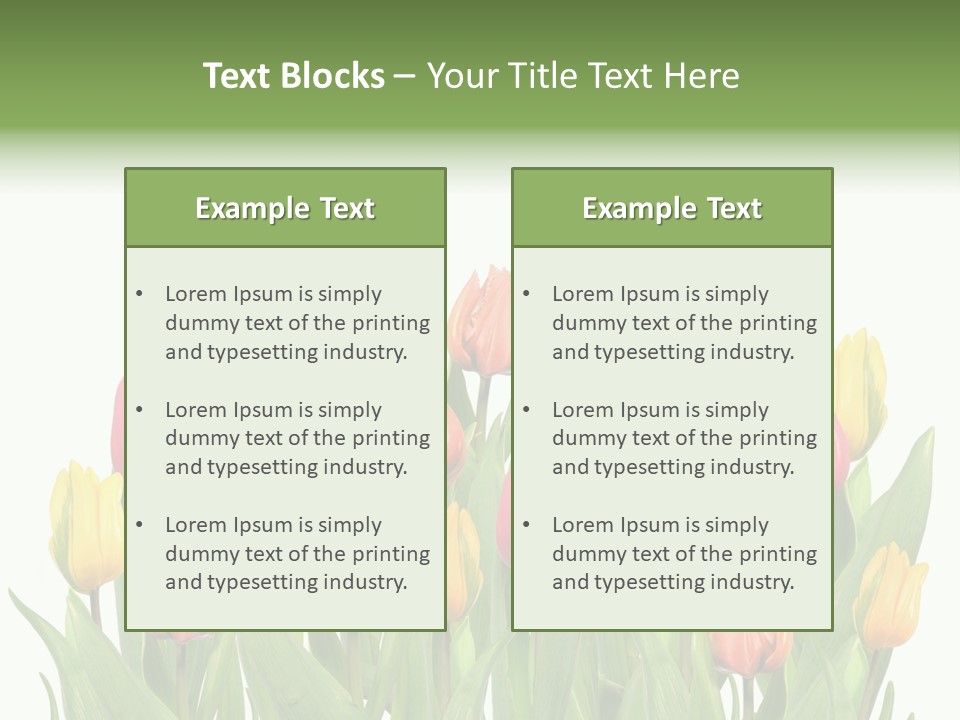 Arrangement Fresh Bouquet PowerPoint Template