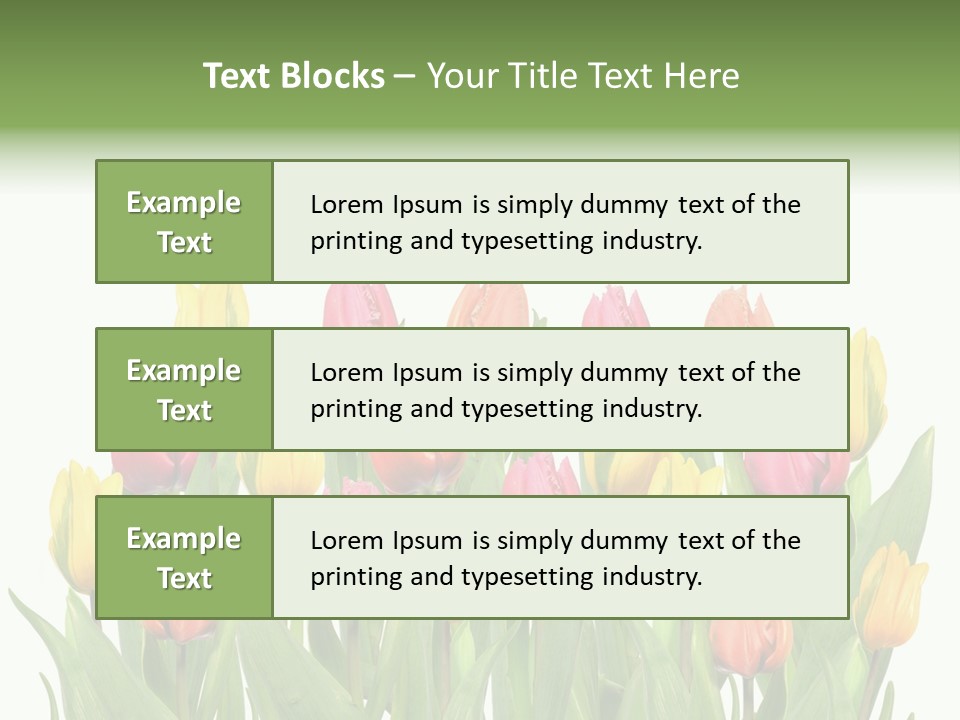 Arrangement Fresh Bouquet PowerPoint Template