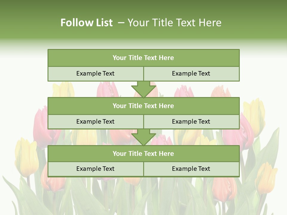 Arrangement Fresh Bouquet PowerPoint Template
