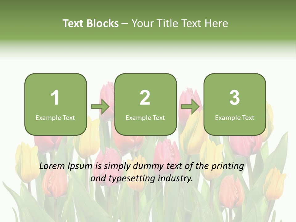 Arrangement Fresh Bouquet PowerPoint Template