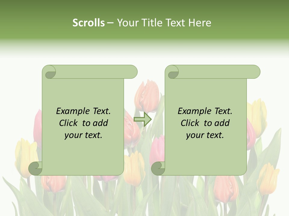 Arrangement Fresh Bouquet PowerPoint Template
