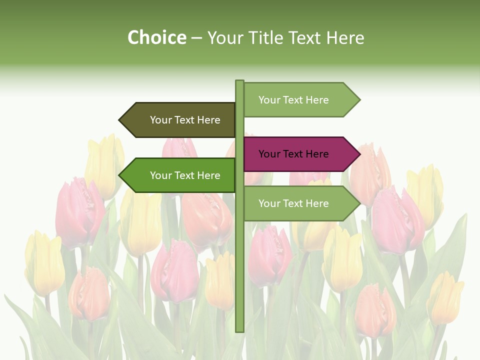 Arrangement Fresh Bouquet PowerPoint Template