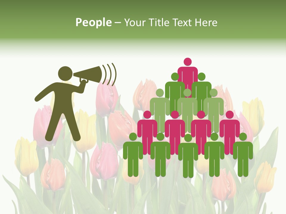 Arrangement Fresh Bouquet PowerPoint Template