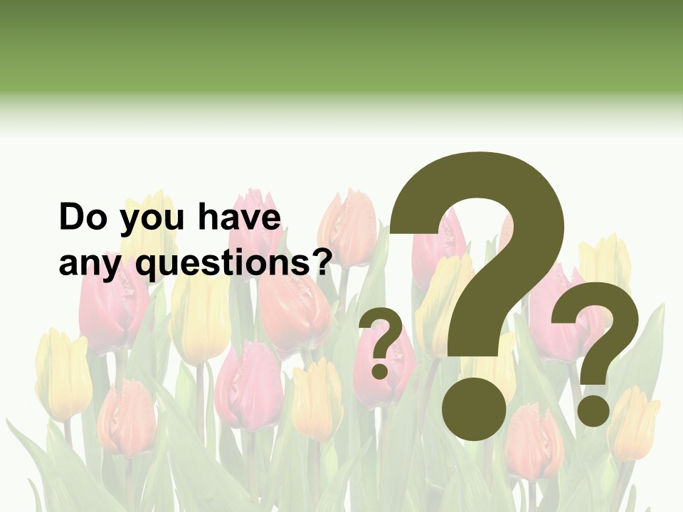 Arrangement Fresh Bouquet PowerPoint Template