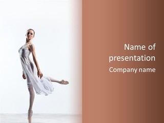 Female Woman Dancer PowerPoint Template