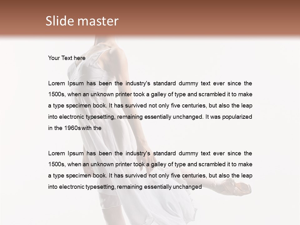 Female Woman Dancer PowerPoint Template