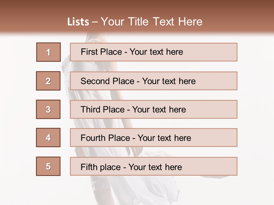 Female Woman Dancer PowerPoint Template