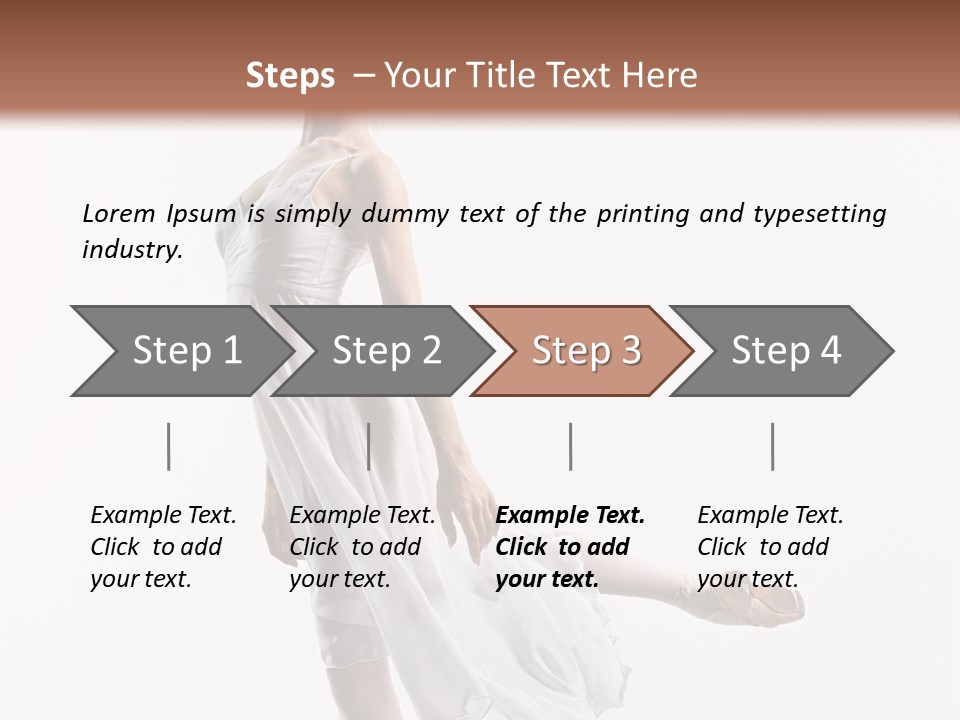 Female Woman Dancer PowerPoint Template