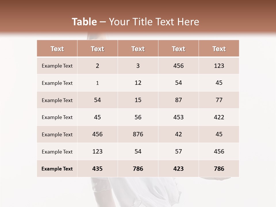Female Woman Dancer PowerPoint Template