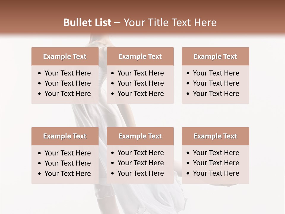 Female Woman Dancer PowerPoint Template