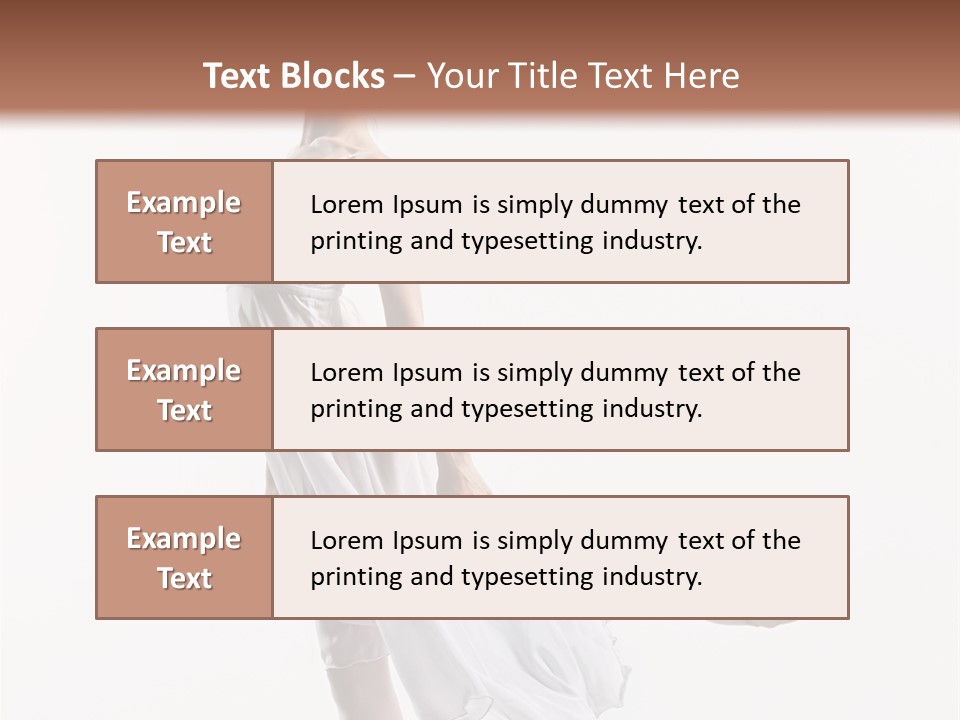 Female Woman Dancer PowerPoint Template