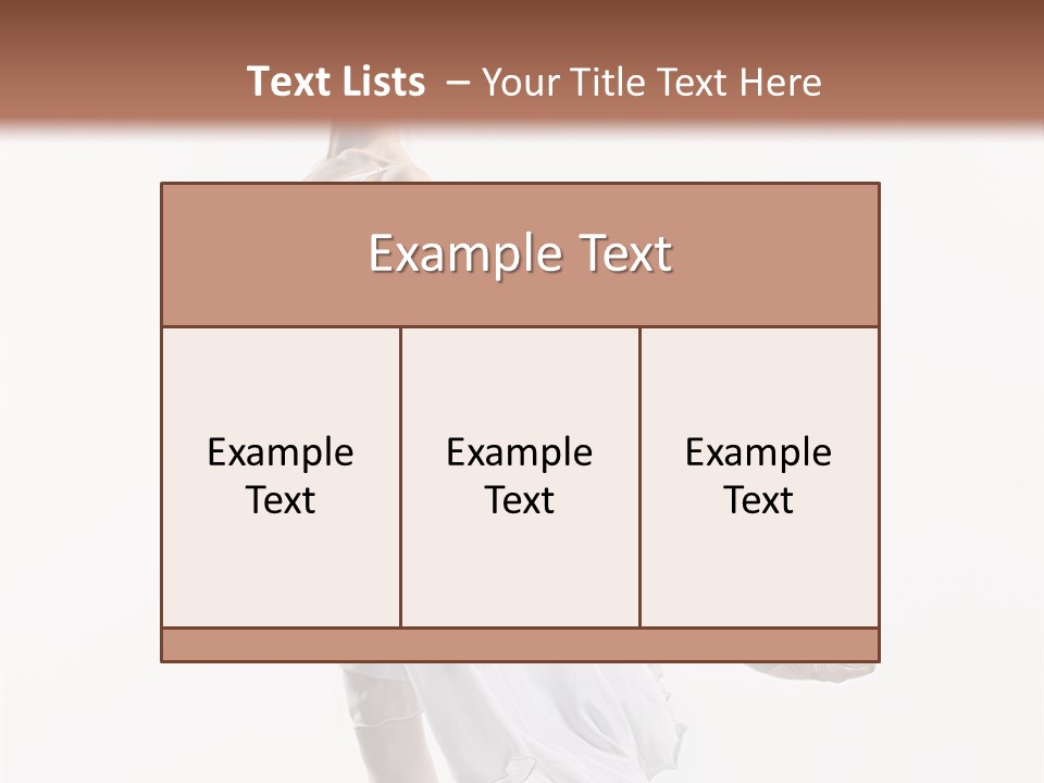 Female Woman Dancer PowerPoint Template