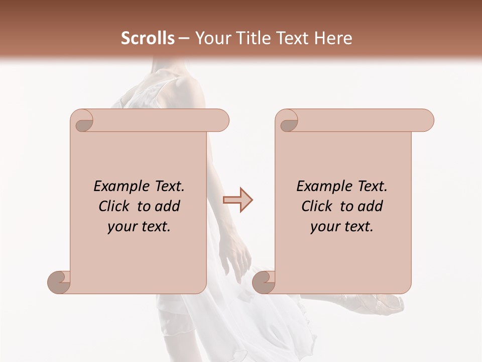 Female Woman Dancer PowerPoint Template