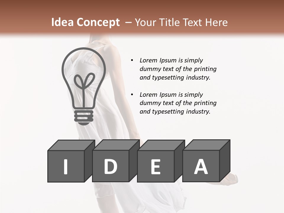 Female Woman Dancer PowerPoint Template