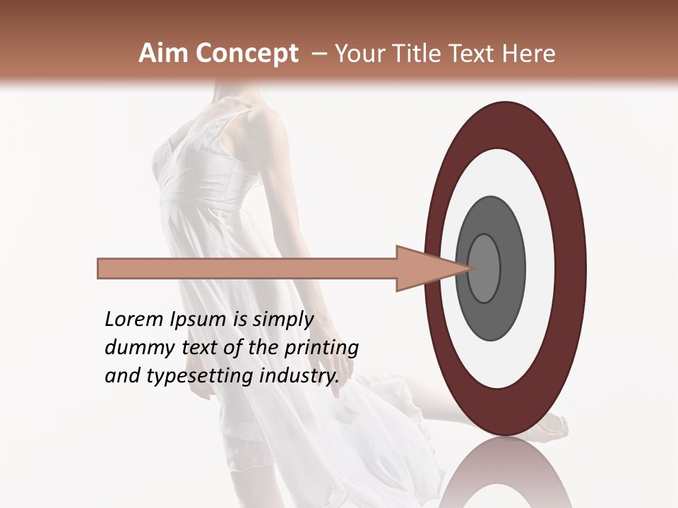 Female Woman Dancer PowerPoint Template