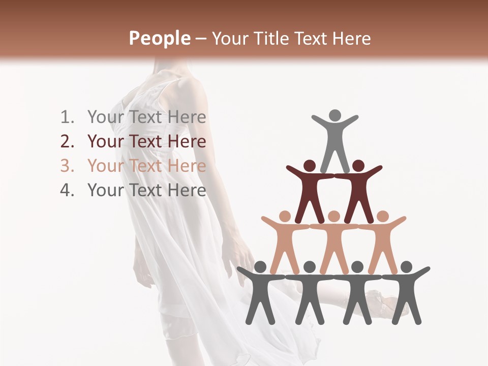 Female Woman Dancer PowerPoint Template