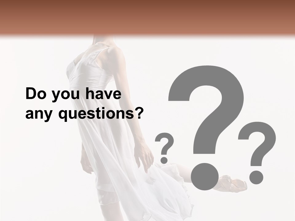 Female Woman Dancer PowerPoint Template