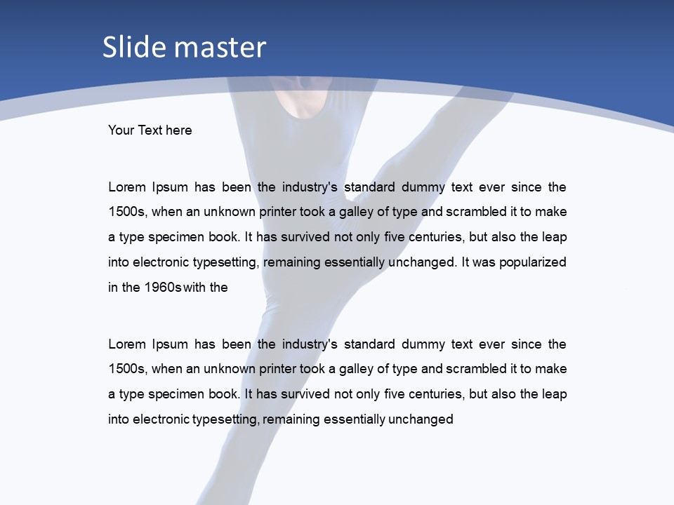 Dancer Behavior Lifestyle PowerPoint Template