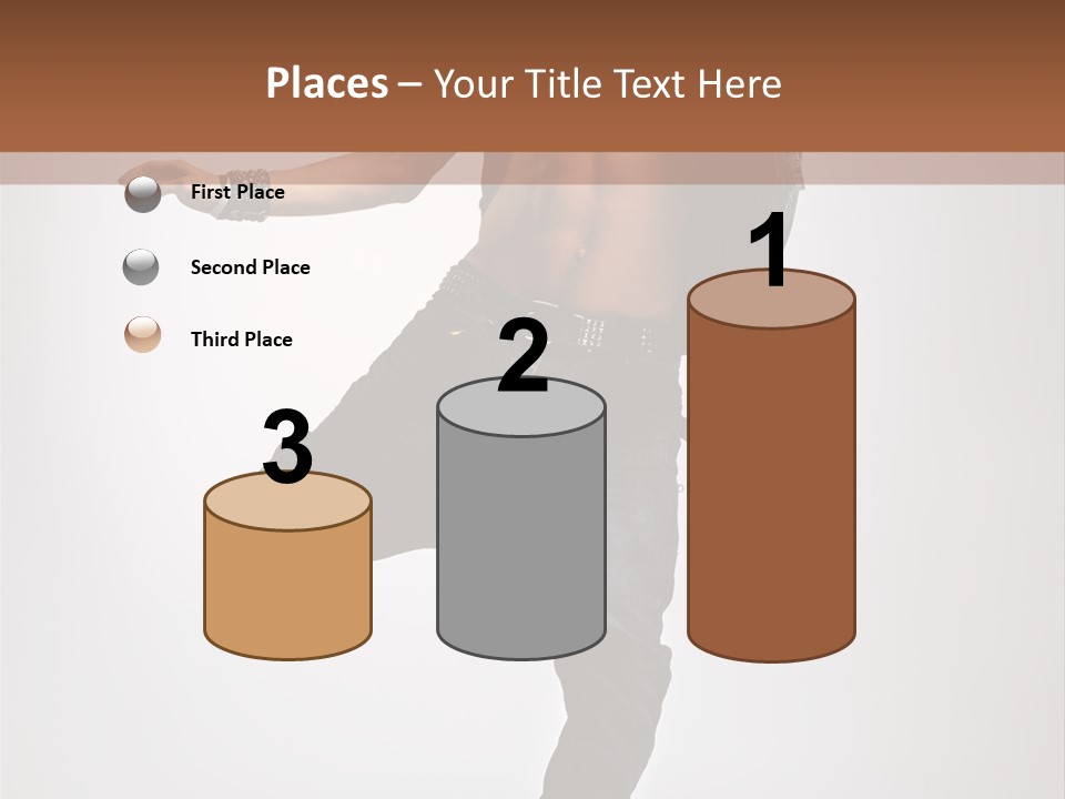 Moving Elegance Breakdancer PowerPoint Template