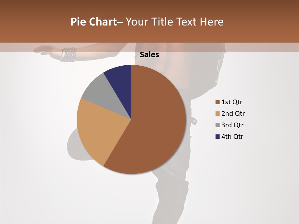 Moving Elegance Breakdancer PowerPoint Template