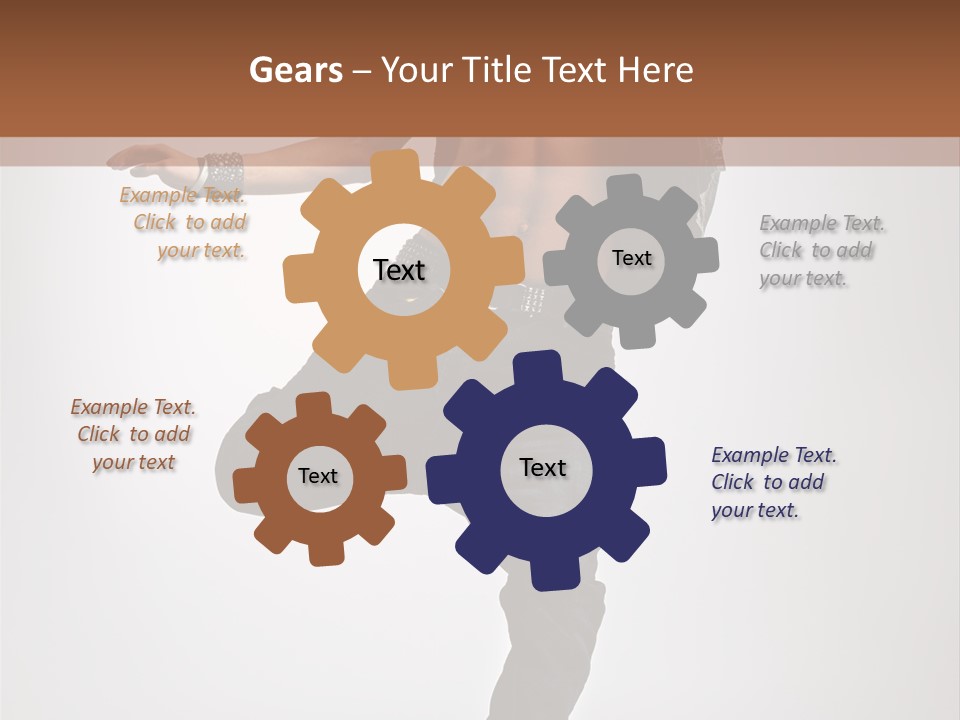 Moving Elegance Breakdancer PowerPoint Template