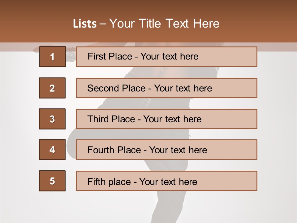 Moving Elegance Breakdancer PowerPoint Template