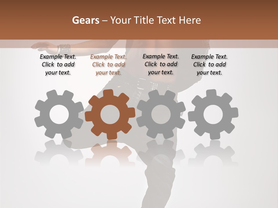 Moving Elegance Breakdancer PowerPoint Template