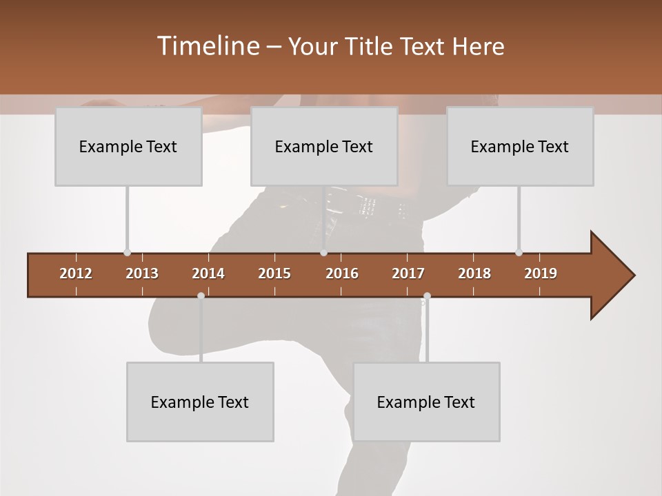 Moving Elegance Breakdancer PowerPoint Template