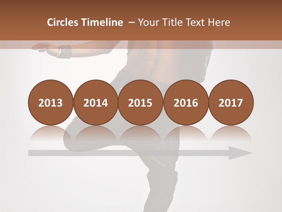 Moving Elegance Breakdancer PowerPoint Template