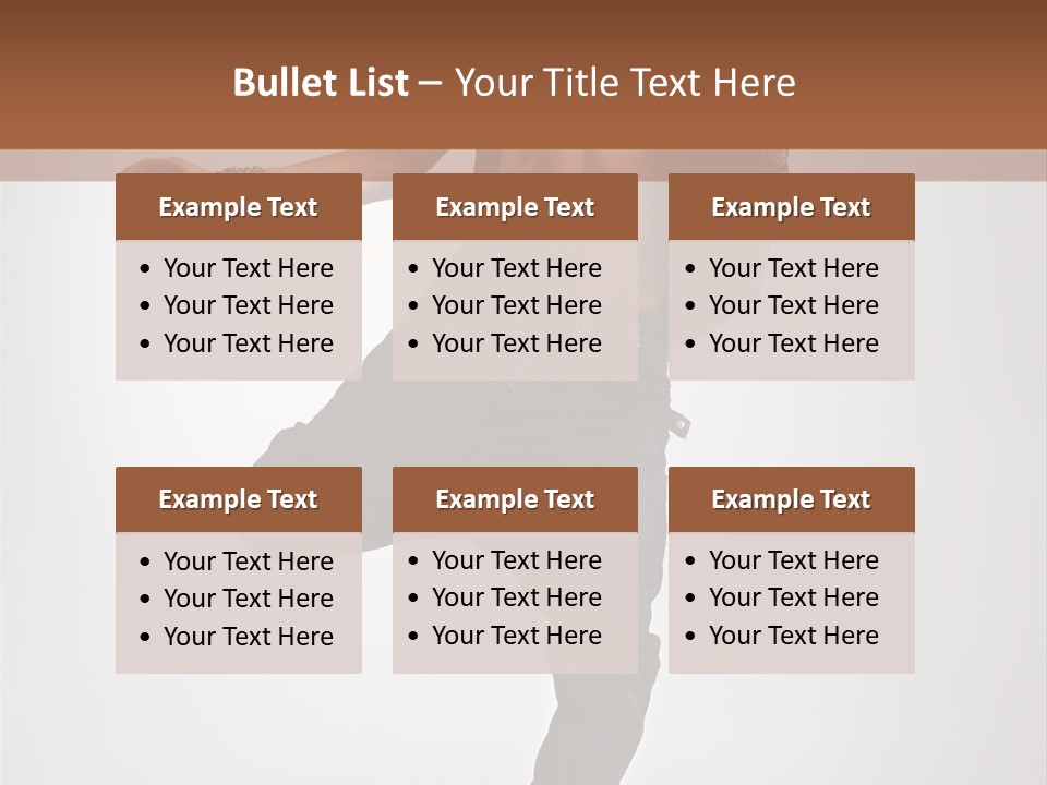 Moving Elegance Breakdancer PowerPoint Template