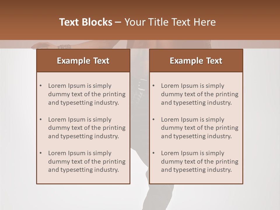 Moving Elegance Breakdancer PowerPoint Template