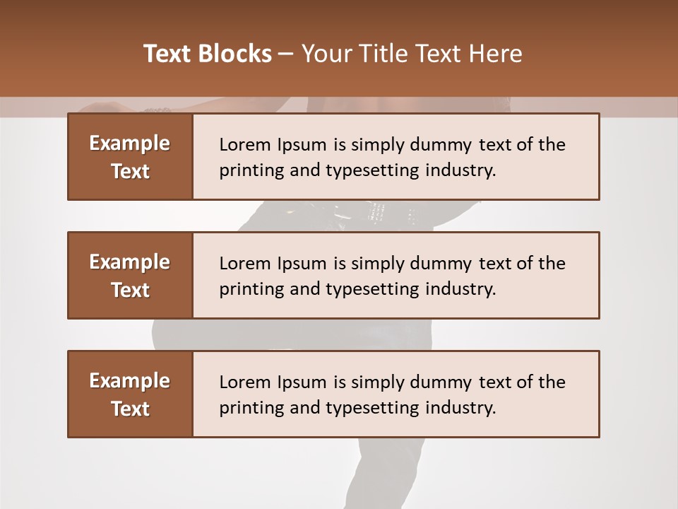 Moving Elegance Breakdancer PowerPoint Template