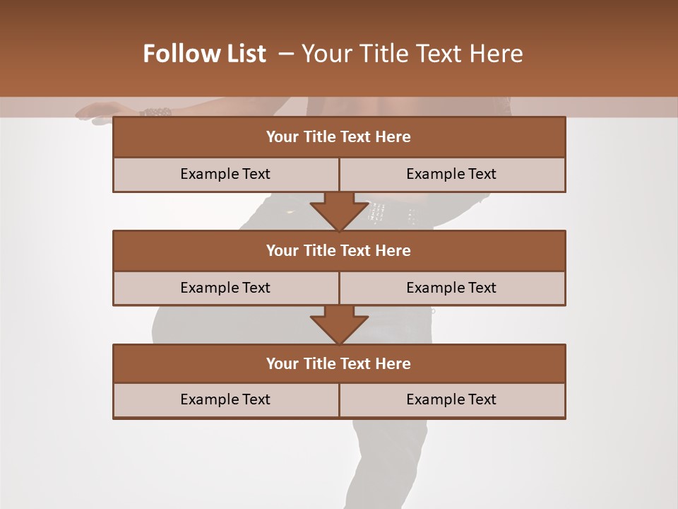 Moving Elegance Breakdancer PowerPoint Template