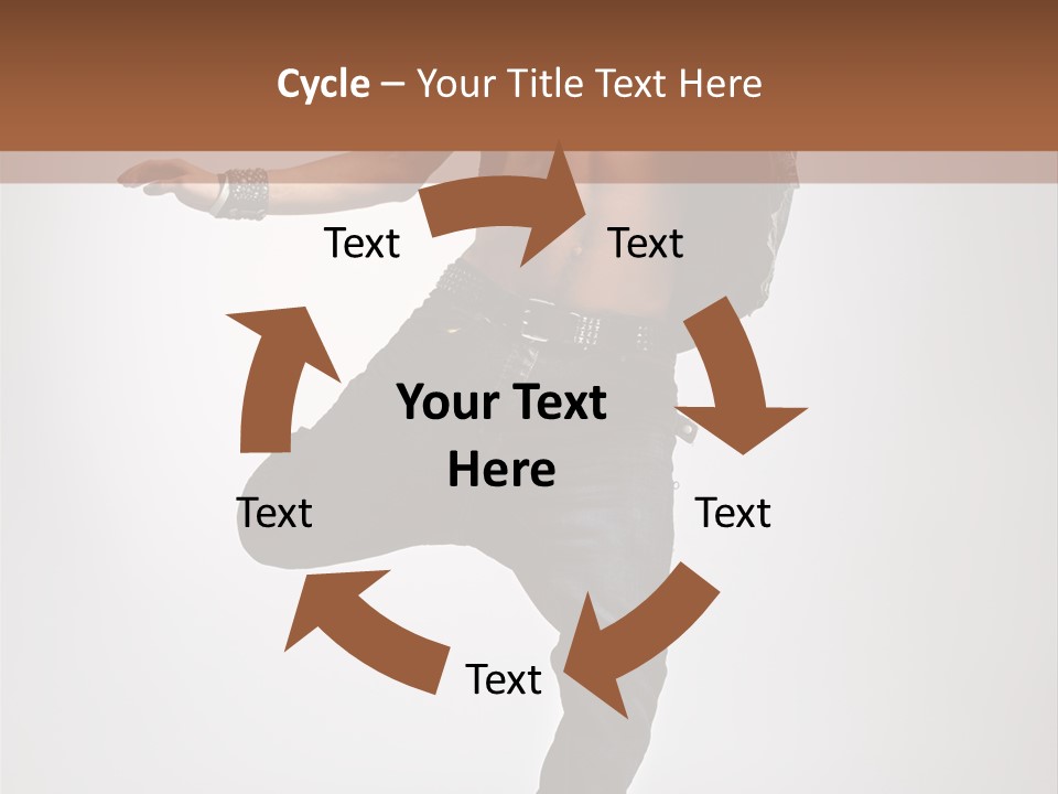 Moving Elegance Breakdancer PowerPoint Template