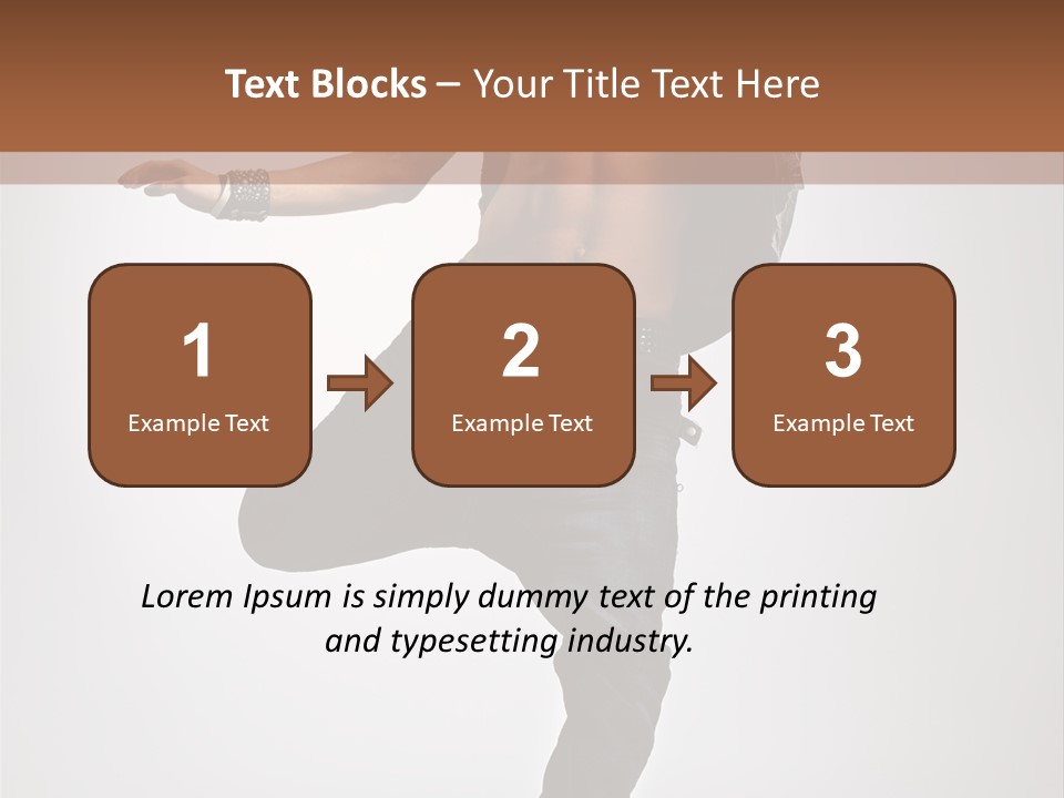 Moving Elegance Breakdancer PowerPoint Template