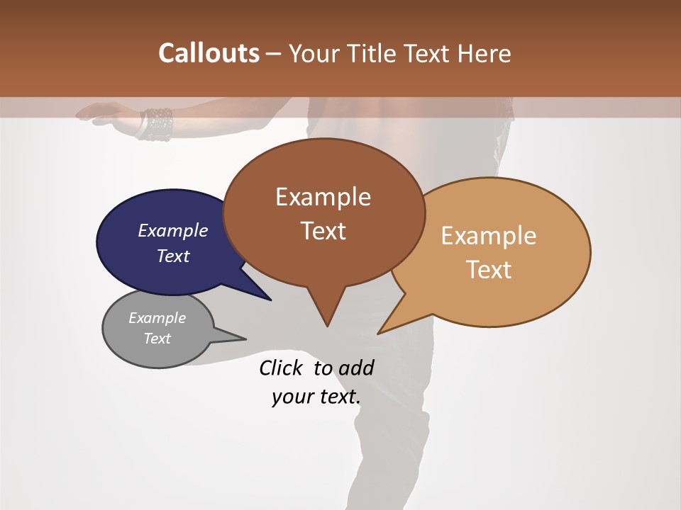 Moving Elegance Breakdancer PowerPoint Template