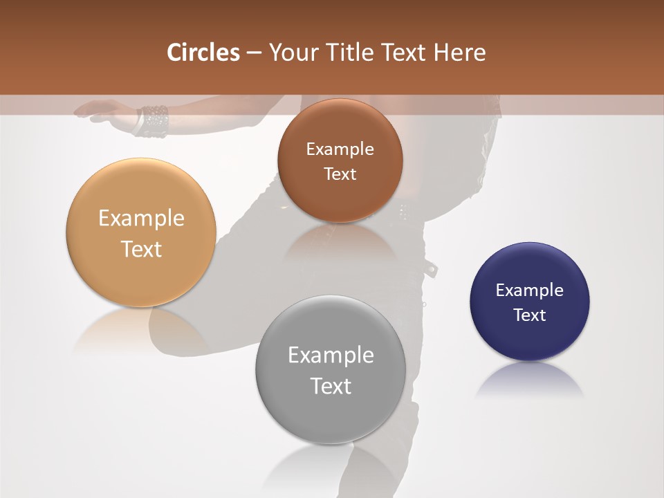 Moving Elegance Breakdancer PowerPoint Template