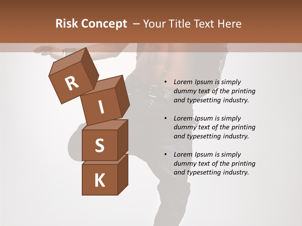 Moving Elegance Breakdancer PowerPoint Template