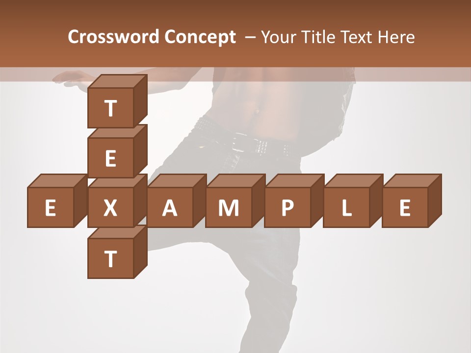 Moving Elegance Breakdancer PowerPoint Template