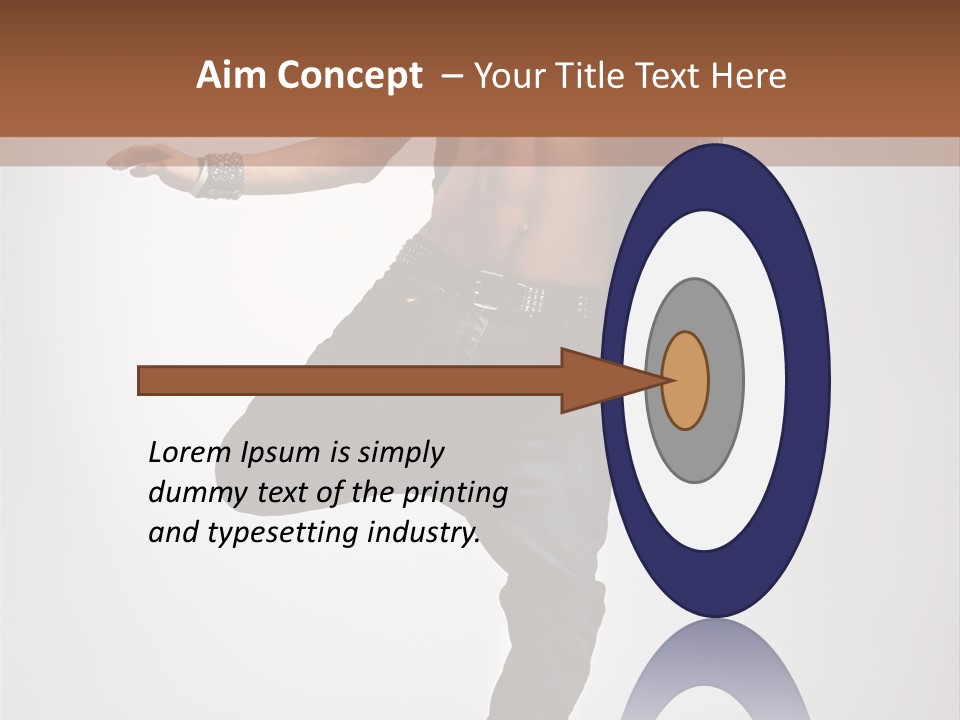 Moving Elegance Breakdancer PowerPoint Template