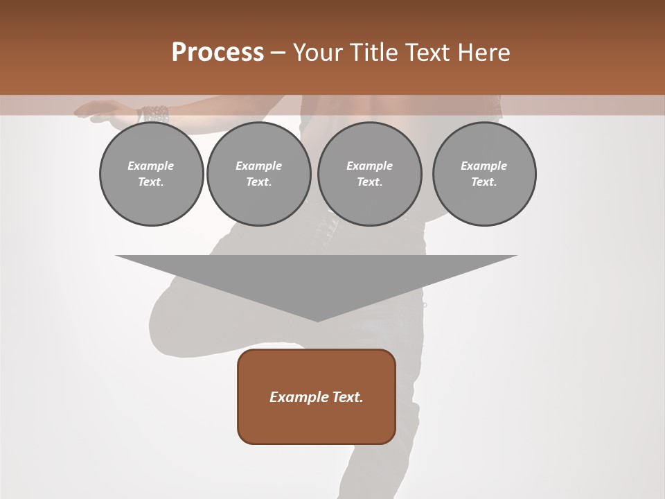 Moving Elegance Breakdancer PowerPoint Template