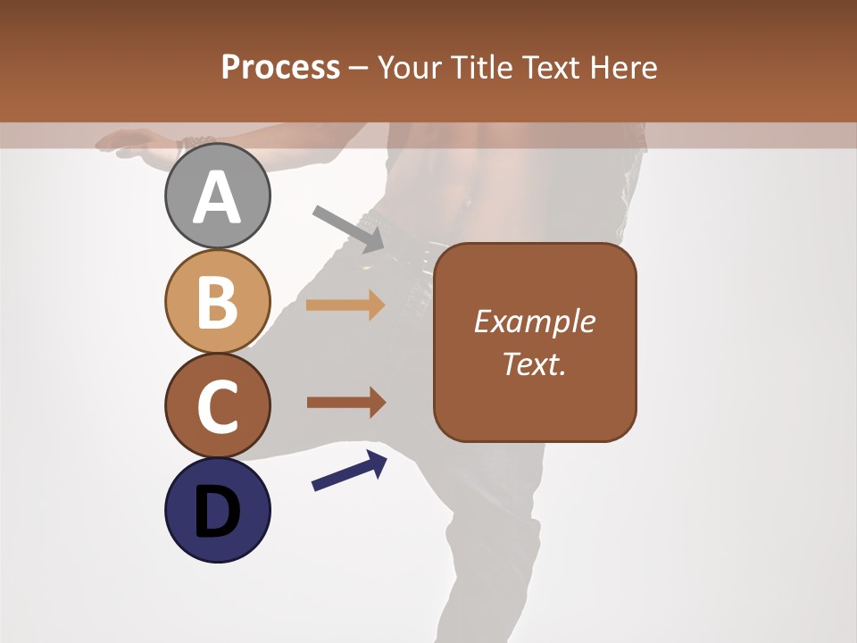 Moving Elegance Breakdancer PowerPoint Template